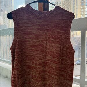 Women’s Maroon Sleeveless Sweater